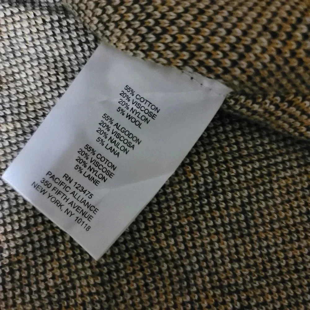 Jones new york plaid cape sweater Pancho size S/M - Picture 9 of 16